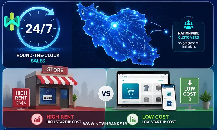 مزایای داشتن سایت اینترنتی نسبت به مغازه فیزیکی چیست؟
